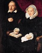 Cornelis de Vos Portrait of Elisabeth Mertens and Her Late Husband Spain oil painting artist